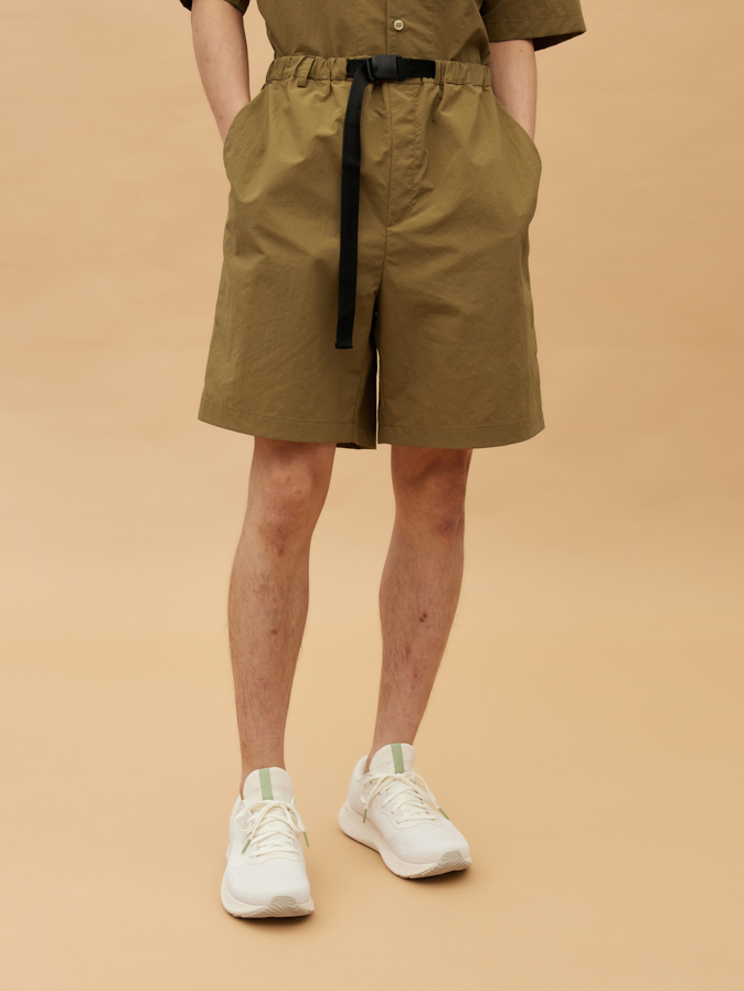 WATER REPELLENT BELTED SHORTS